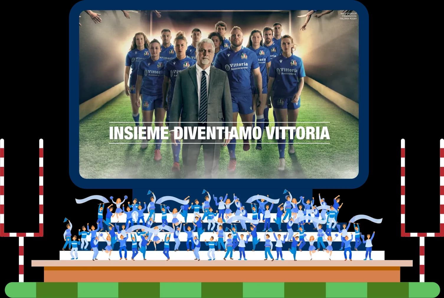 Vittoria Assicurazioni sponsor della Nazionale Italiana di Rugby
